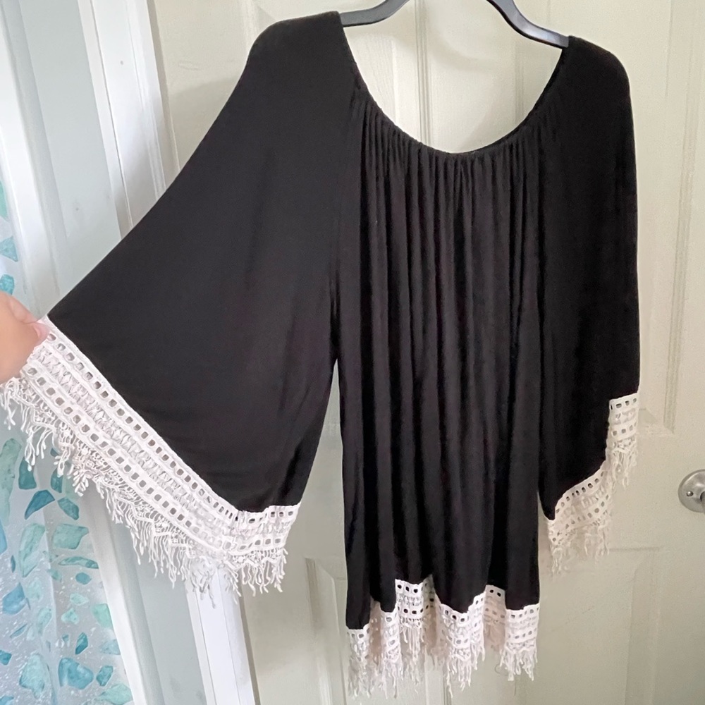 Flowy black dress